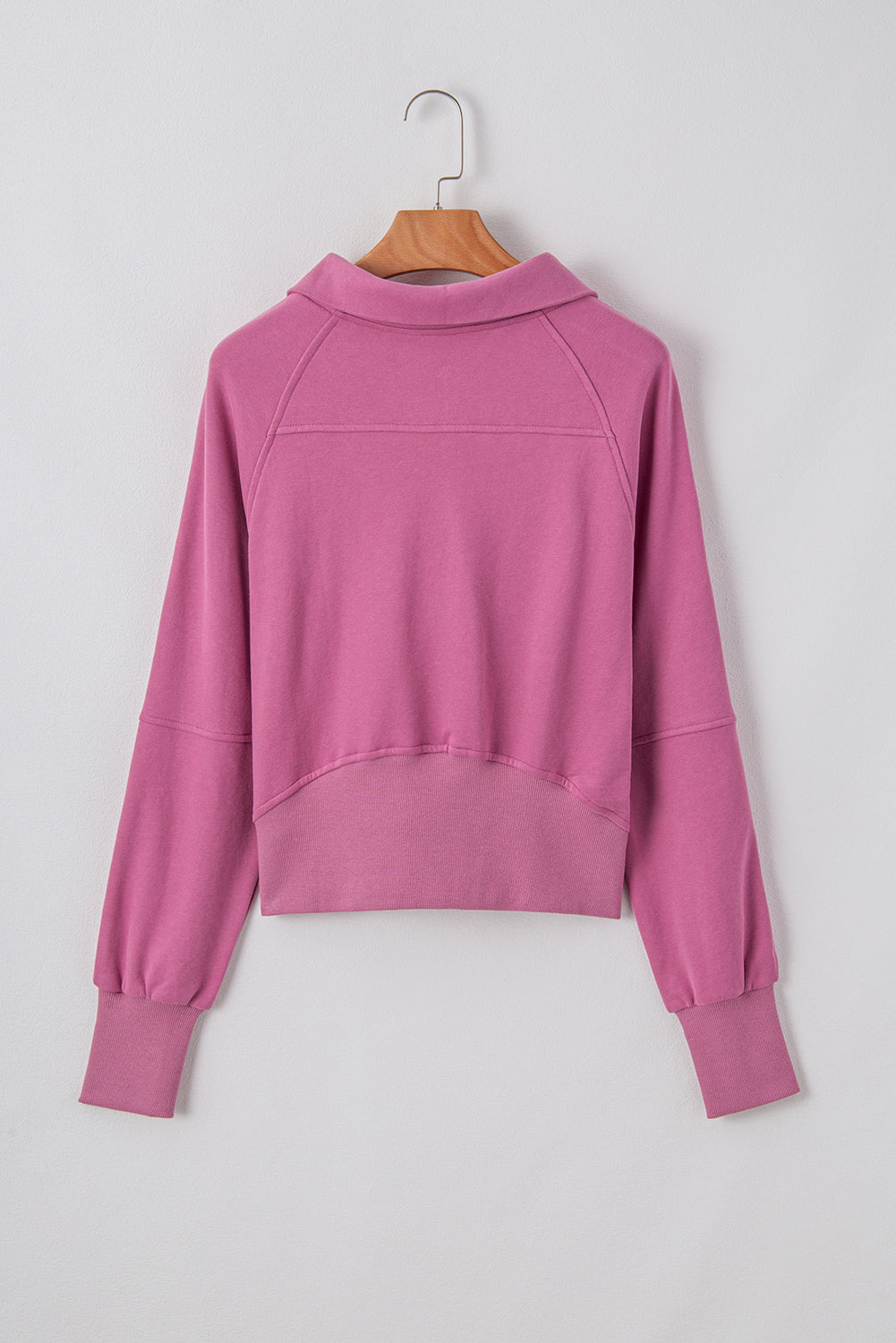 Valerian Quarter Zip Stand Neck Kangaroo Pocket Sweatshirt