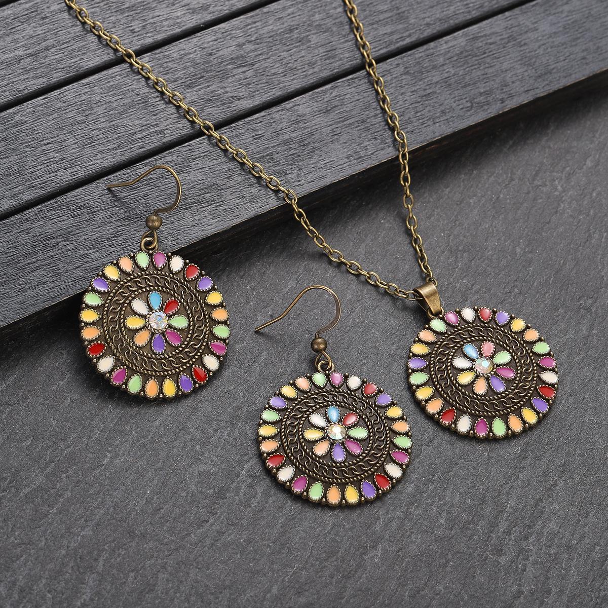 Bohemian Style Colorful Bead Jewelry Set