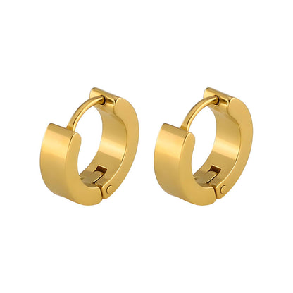 18K gold plated Stainless steel earrings, Intensity