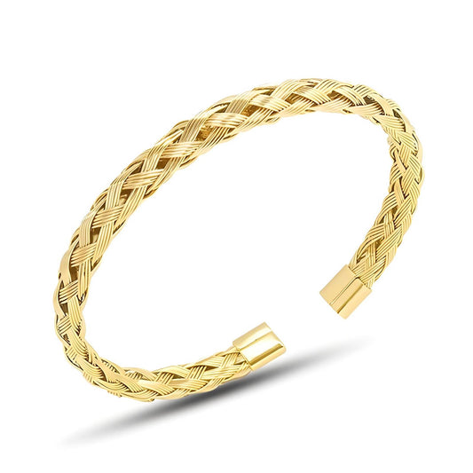 18K gold plated Stainless steel bracelet, Intensity