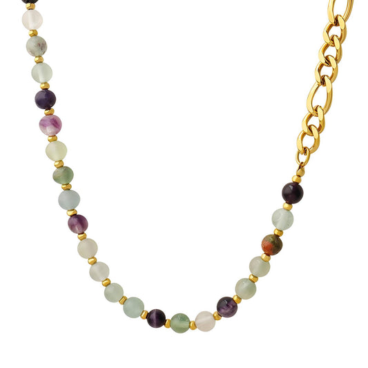 18K gold plated Stainless steel necklace, Intensity