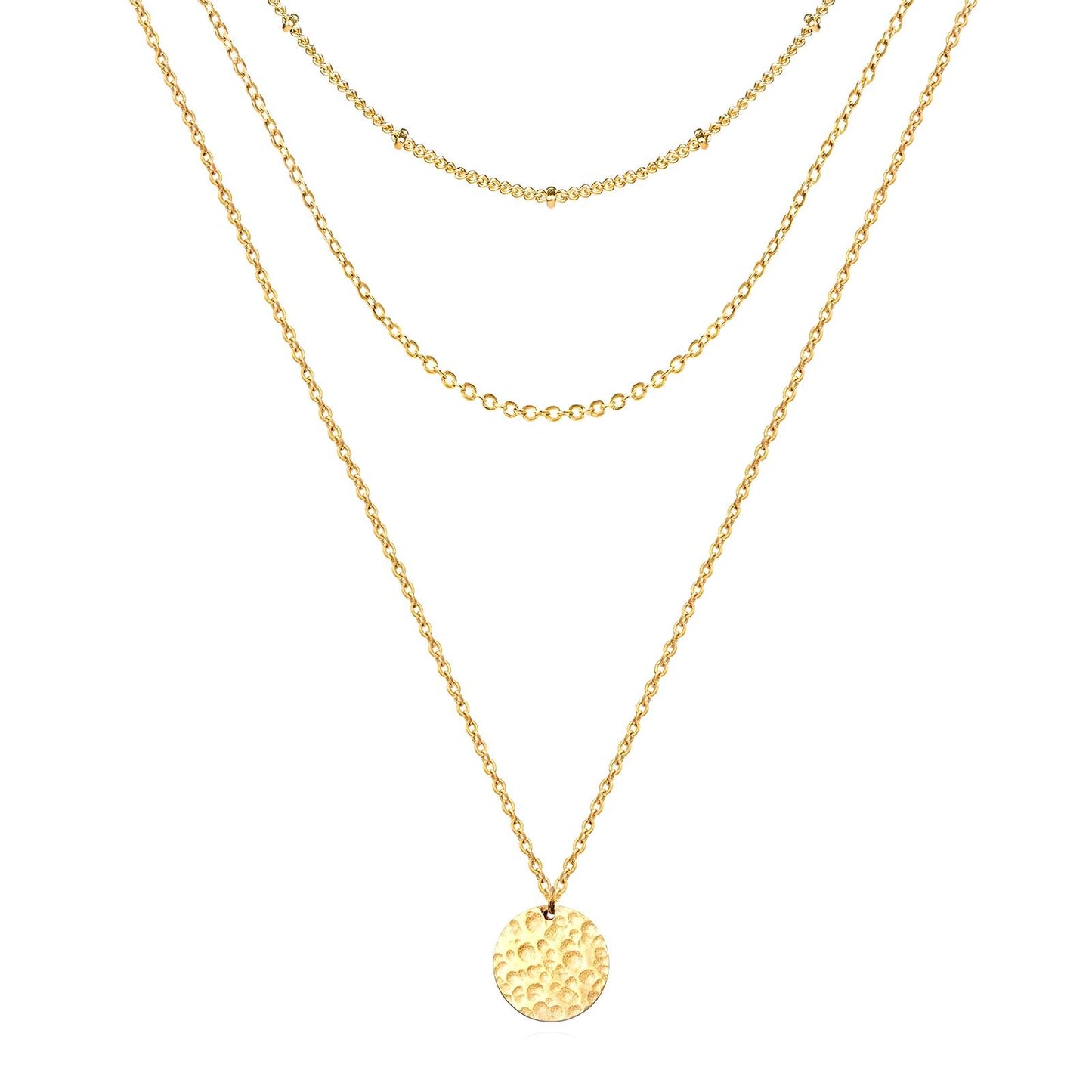 18K gold plated Stainless steel necklace, Intensity