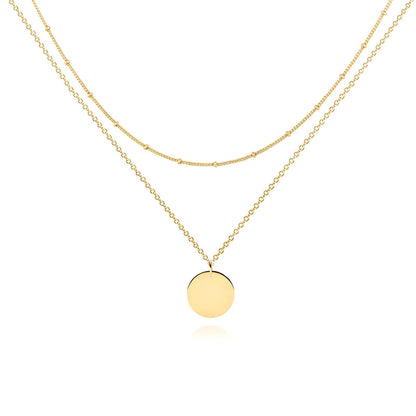 18K gold plated Stainless steel necklace, Intensity