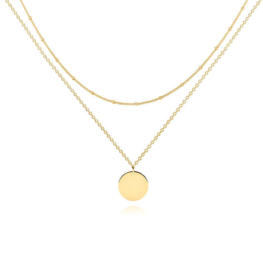 18K gold plated Stainless steel necklace, Intensity