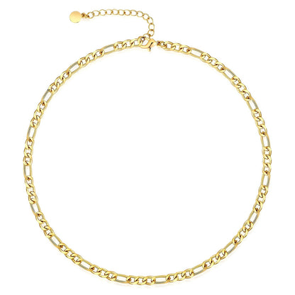 18K gold plated Stainless steel necklace, Intensity