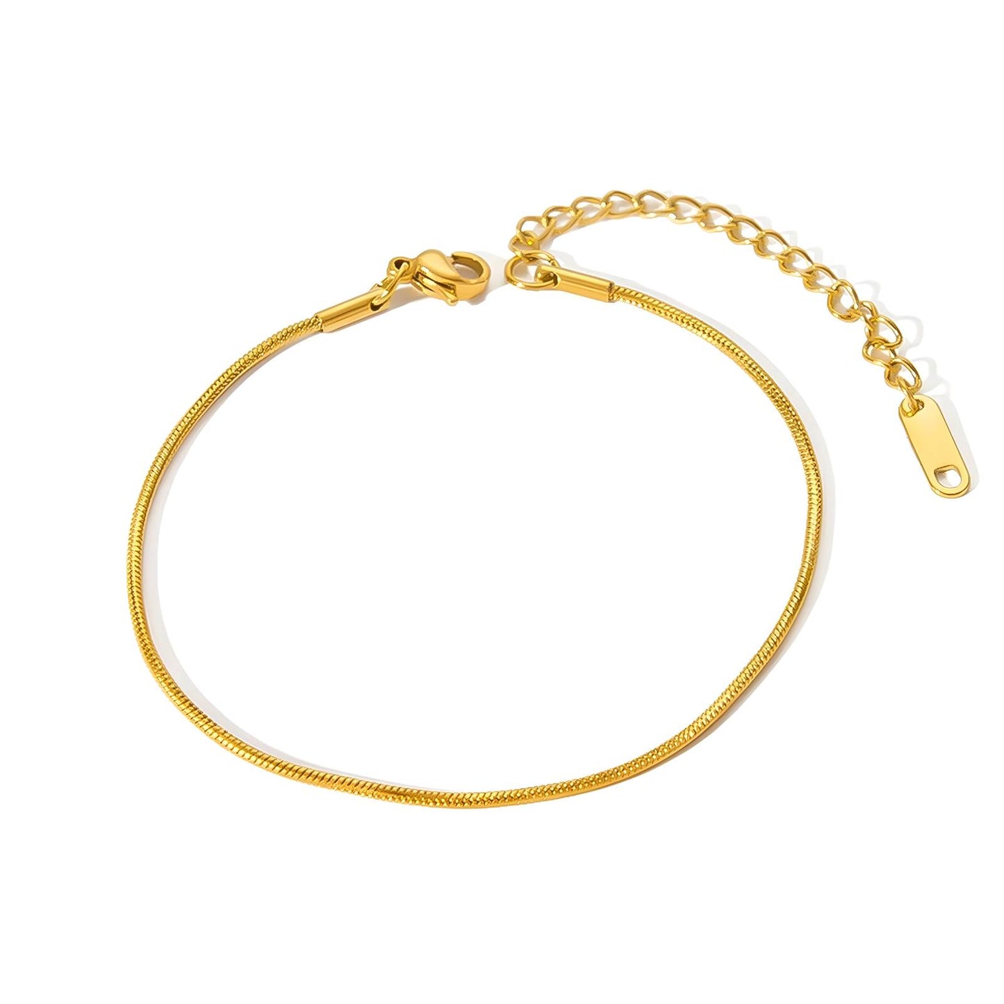 18K gold plated Stainless steel bracelet, Intensity