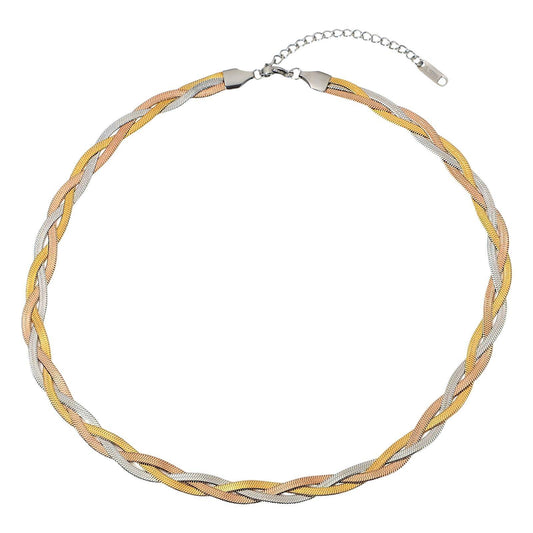 18K gold plated Stainless steel necklace, Intensity