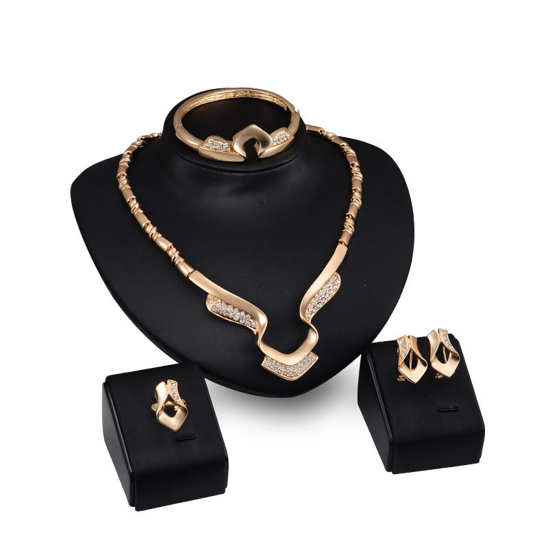 Jewelry Trendy Fashion Clavicle Chain Necklace Set