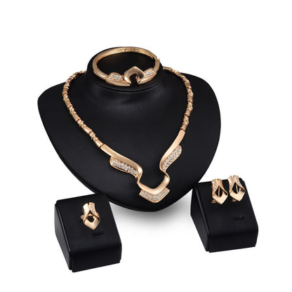 Jewelry Trendy Fashion Clavicle Chain Necklace Set