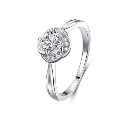 S925 Silver Classic Micro-inlaid Diamond Ring