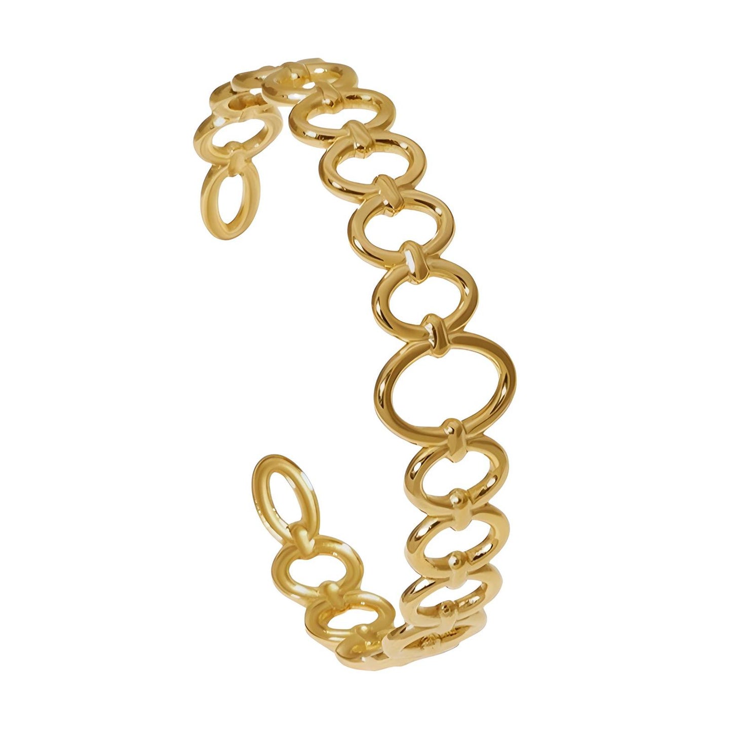 18K gold plated Stainless steel bracelet, Intensity