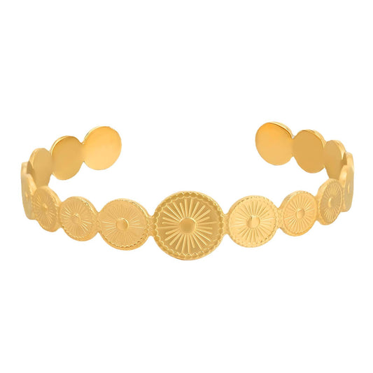 18K gold plated Stainless steel bracelet, Intensity