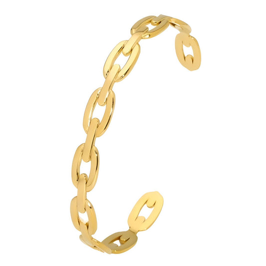 18K gold plated Stainless steel bracelet, Intensity