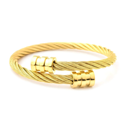 18K gold plated Stainless steel bracelet, Intensity