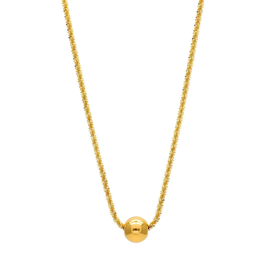 18K gold plated Stainless steel necklace, Intensity