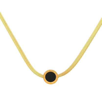 18K gold plated Stainless steel necklace, Intensity