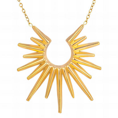 18K gold plated Stainless steel necklace, Intensity