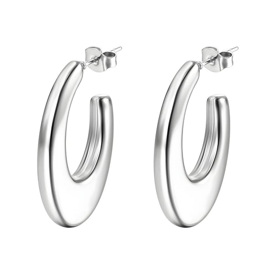 18K gold plated Stainless steel earrings, Intensity