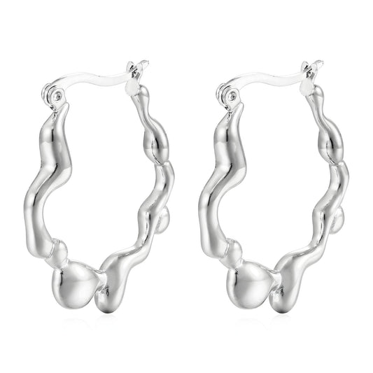 Stainless steel earrings, Intensity