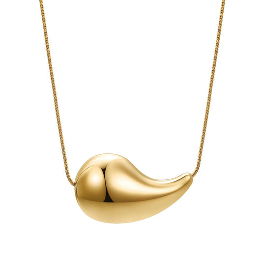 18K gold plated Stainless steel necklace, Intensity