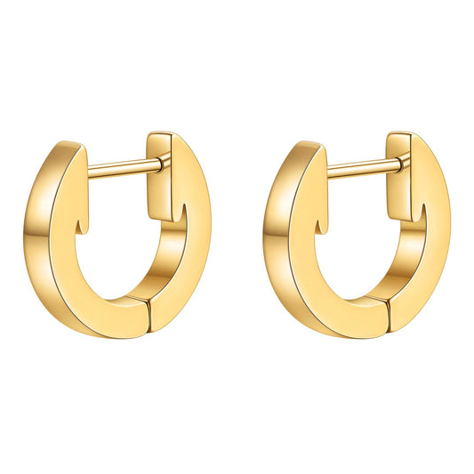 18K gold plated Stainless steel earrings, Intensity