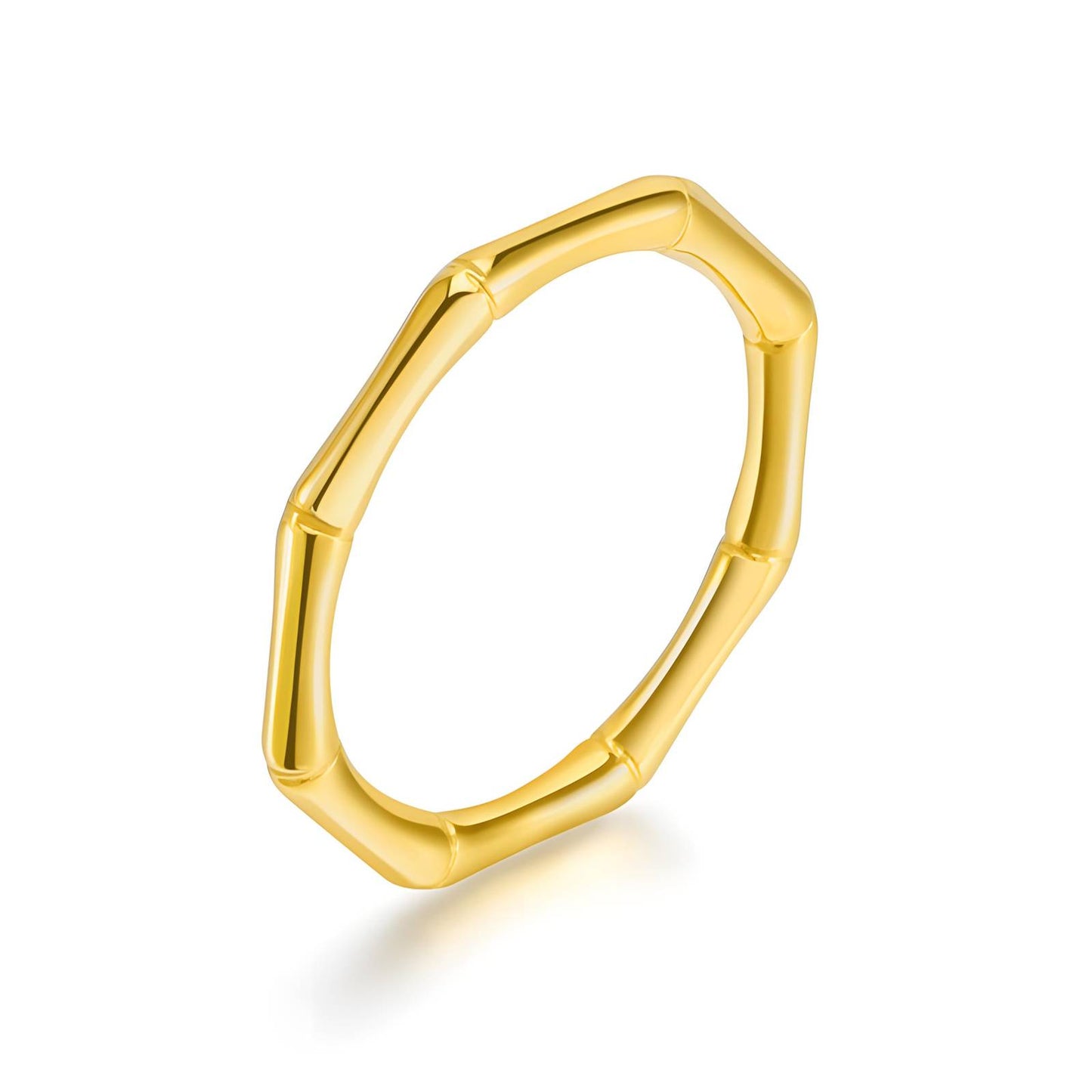 18K gold plated Stainless steel finger ring, Intensity