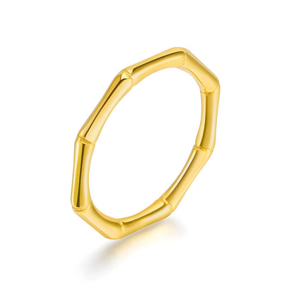 18K gold plated Stainless steel finger ring, Intensity