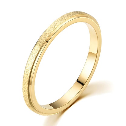 18K gold plated Stainless steel finger ring, Intensity