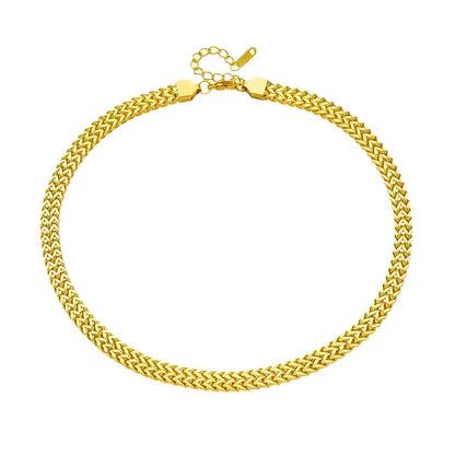 18K gold plated Stainless steel necklace, Intensity