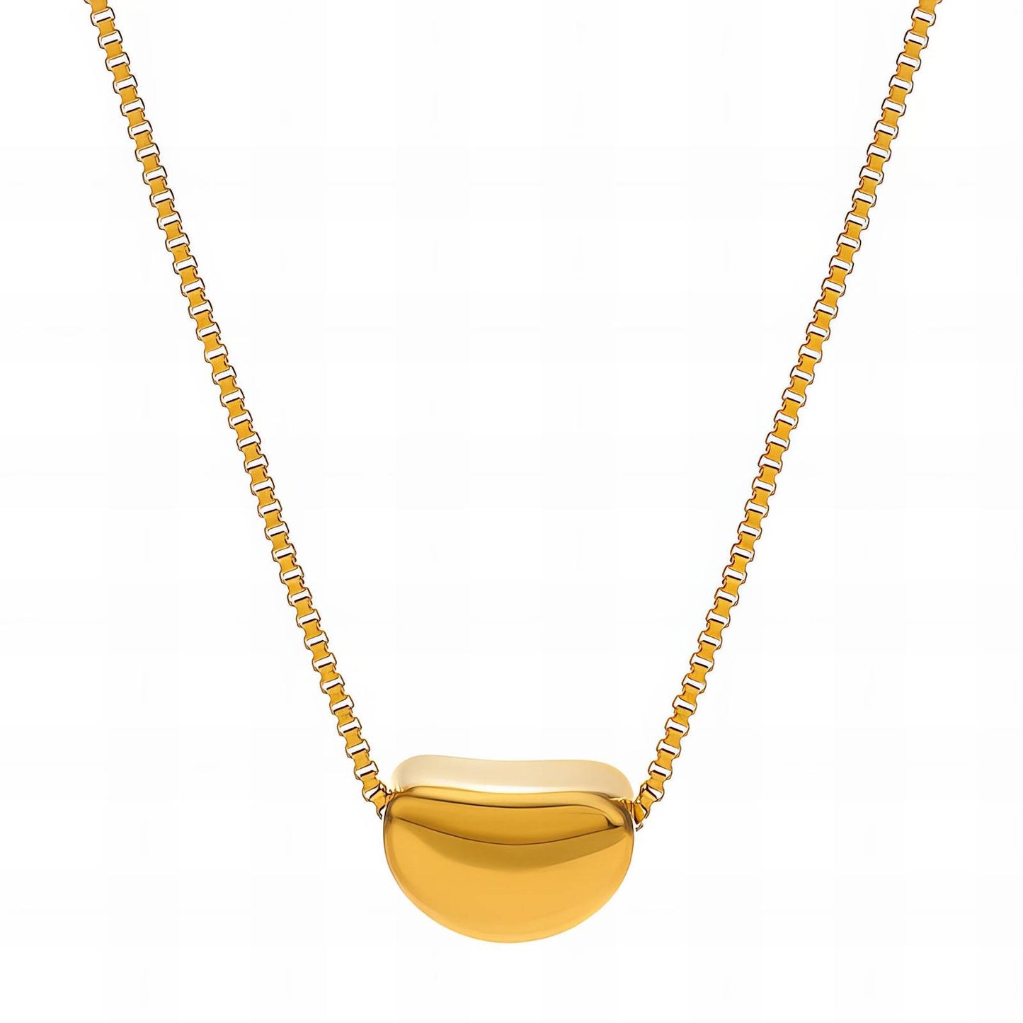 18K gold plated Stainless steel necklace, Intensity