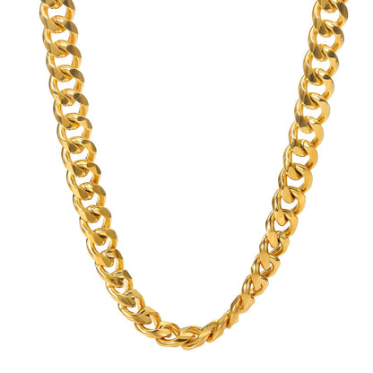 18K gold plated Stainless steel necklace, Intensity