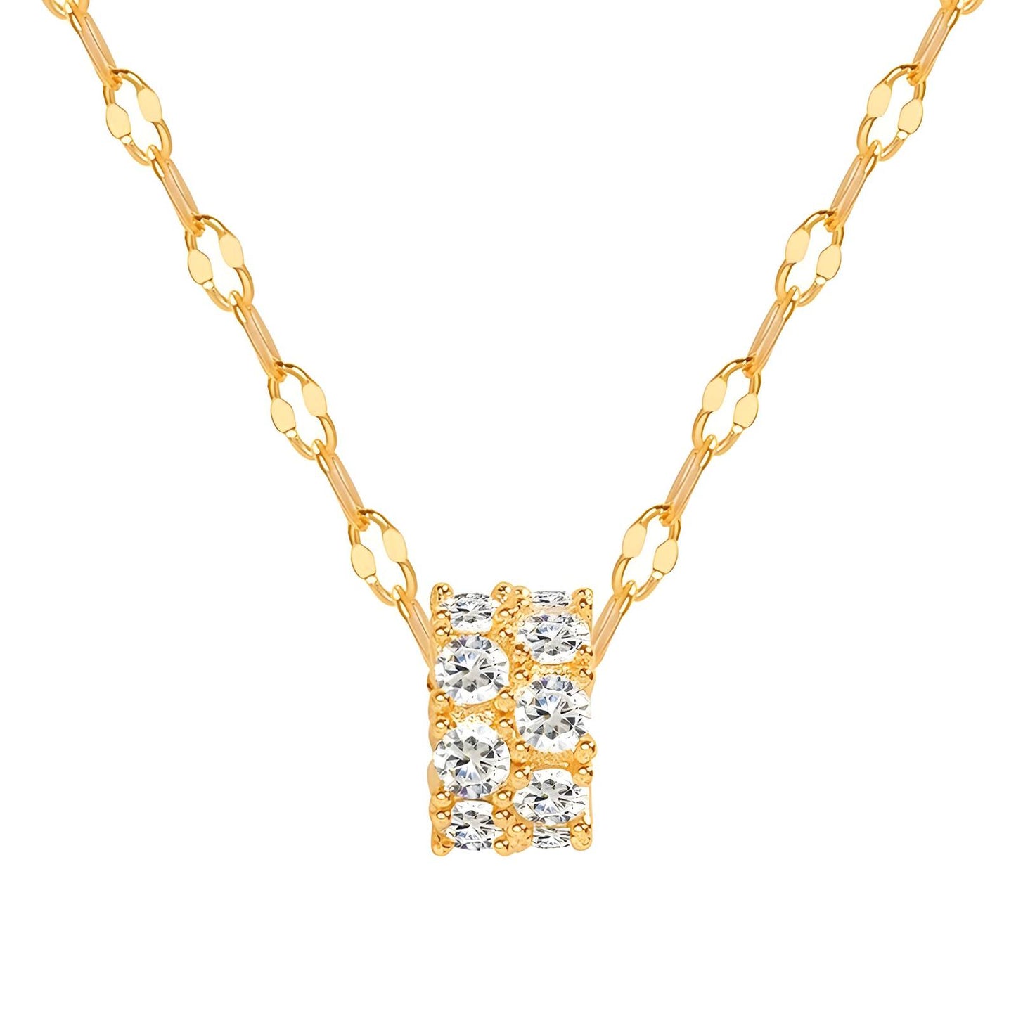 18K gold plated Stainless steel necklace, Intensity