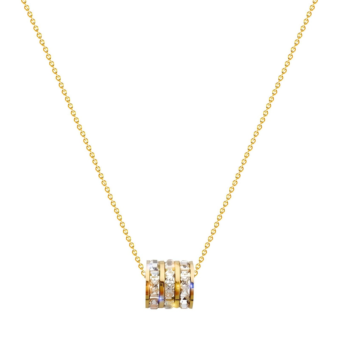 18K gold plated Stainless steel necklace, Intensity