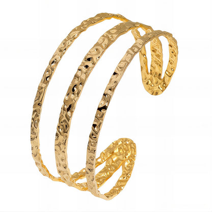 18K gold plated Stainless steel bracelet, Intensity