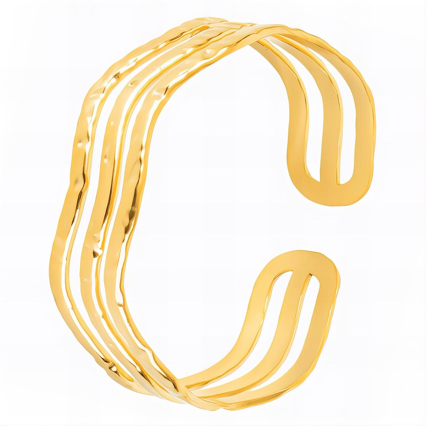 18K gold plated Stainless steel bracelet, Intensity