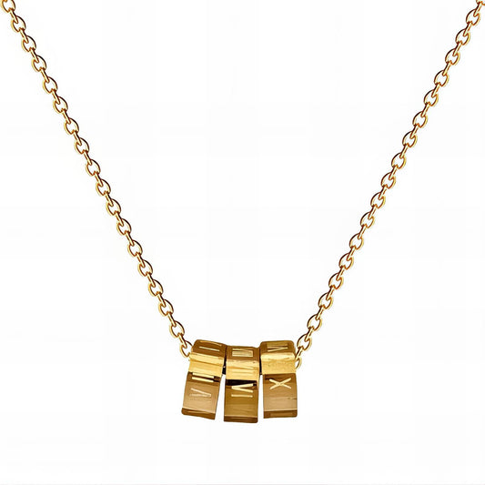 18K gold plated Stainless steel  Inspired necklace, Intensity