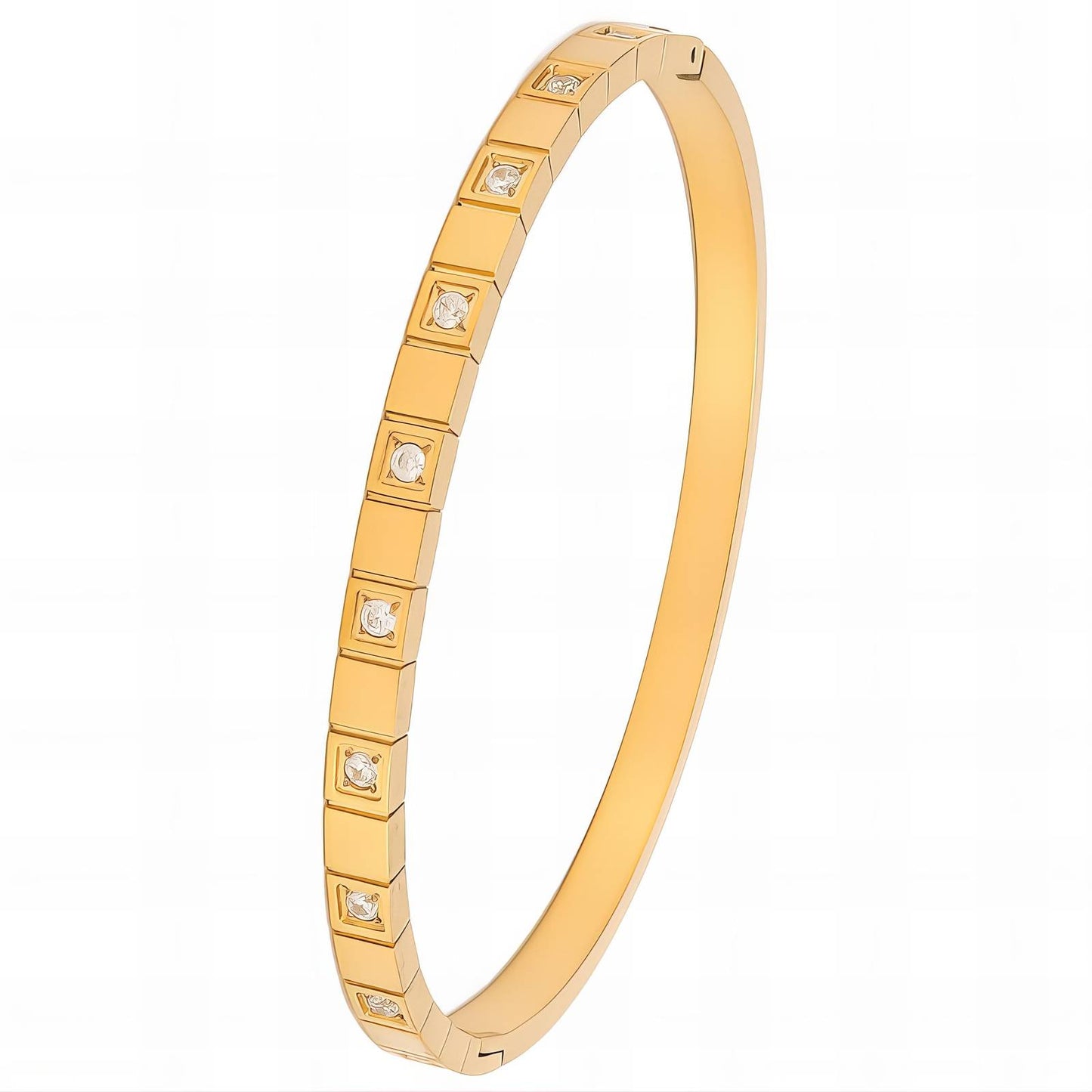 18K gold plated Stainless steel bracelet, Intensity