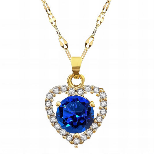 18K gold plated  Heart necklace, Intensity