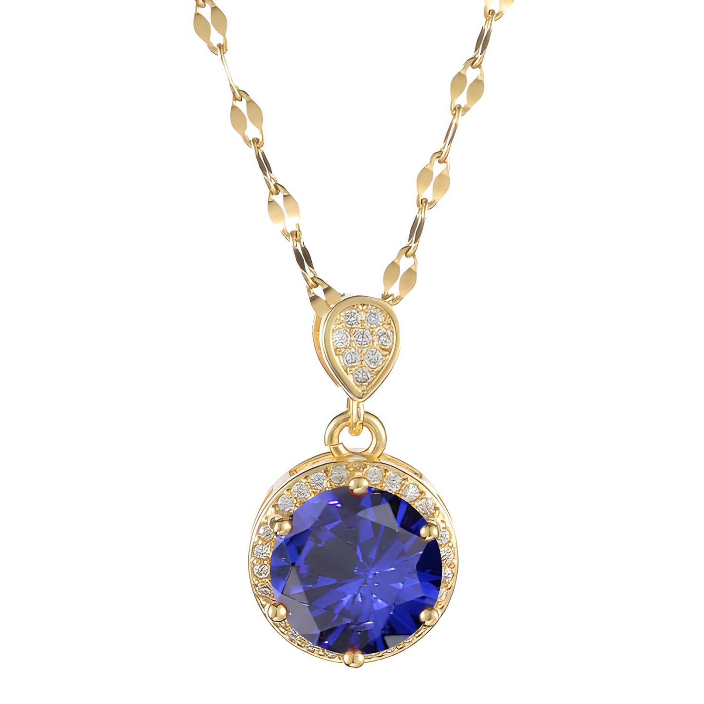 18K gold plated necklace, Intensity