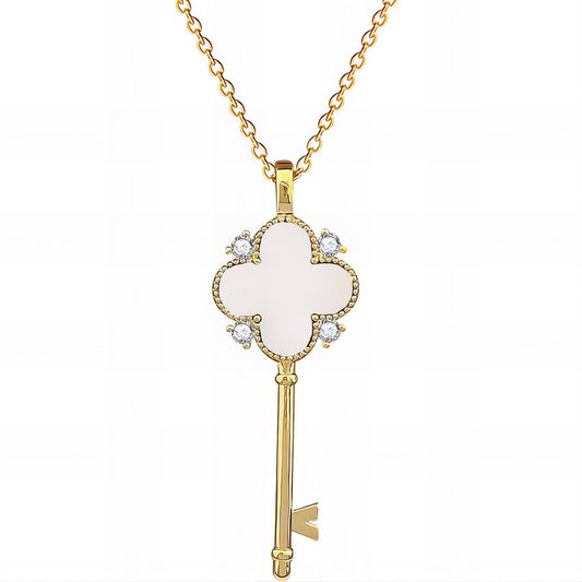 18K gold plated  Four-leaf clover necklace, Intensity