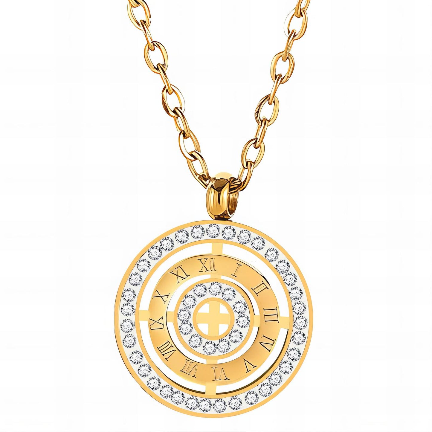 18K gold plated necklace, Intensity