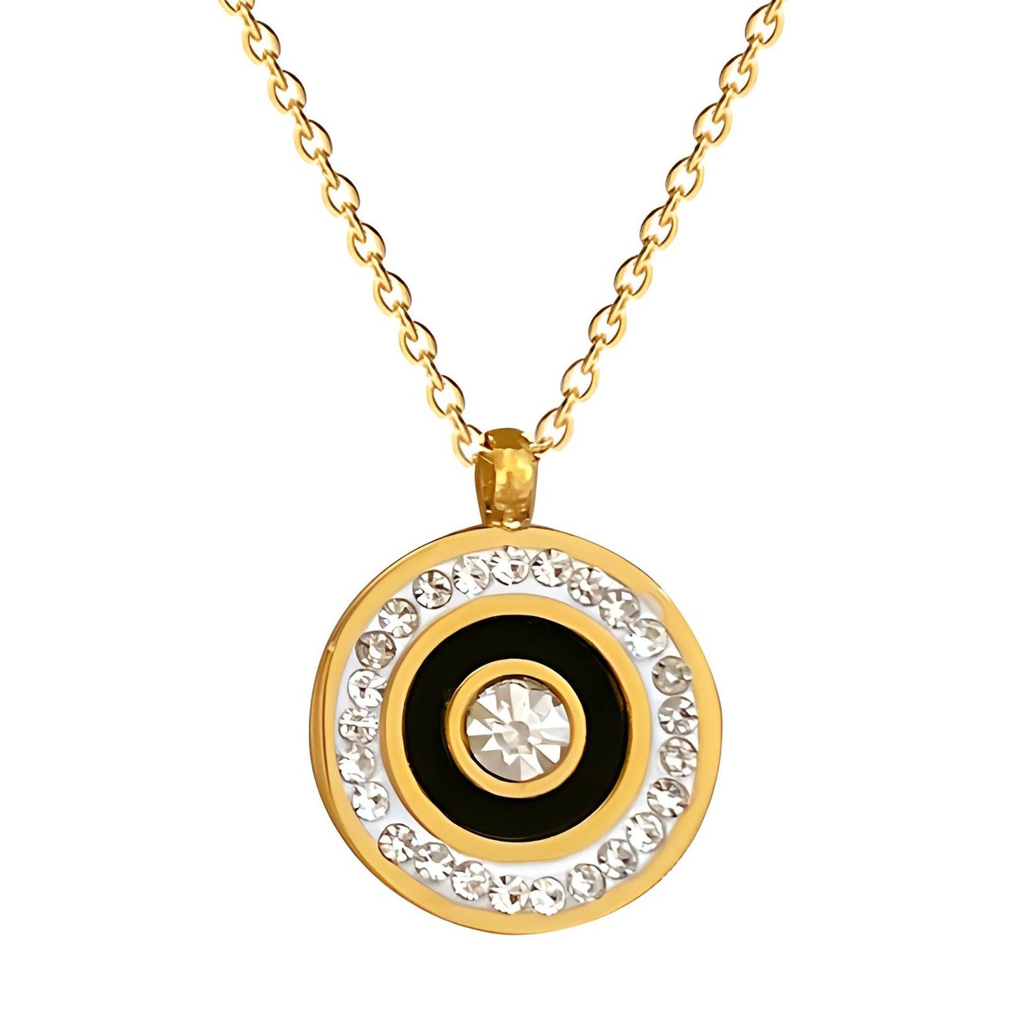 18K gold plated Stainless steel necklace, Intensity