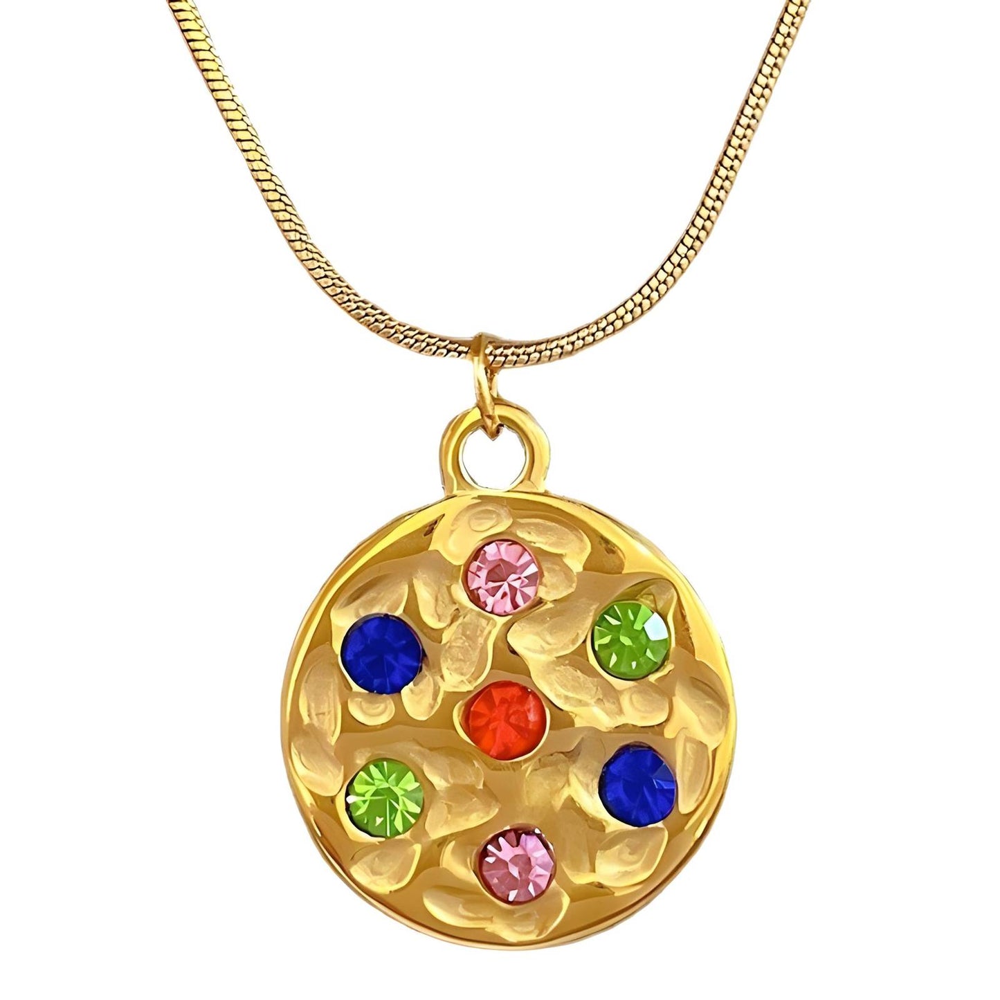 18K gold plated Stainless steel necklace, Intensity