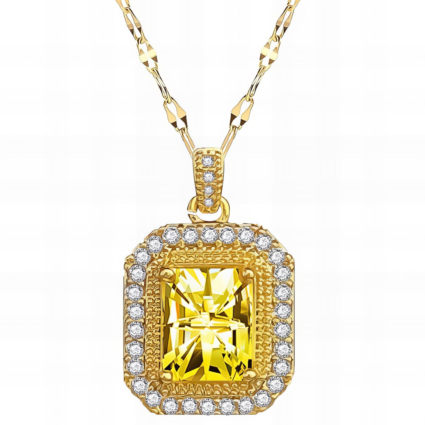 18K gold plated necklace, Intensity