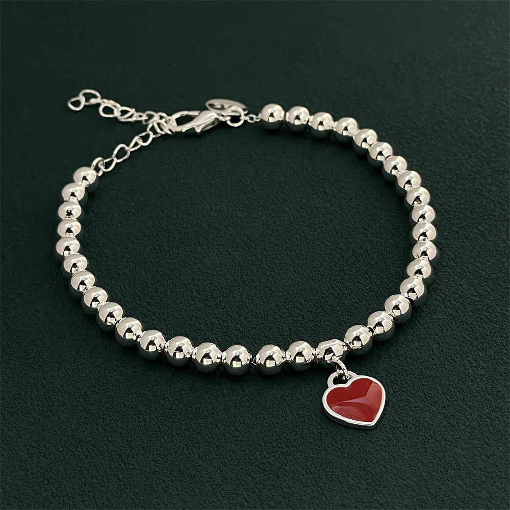 Women's Fashion Personalized Red Heart Bracelet