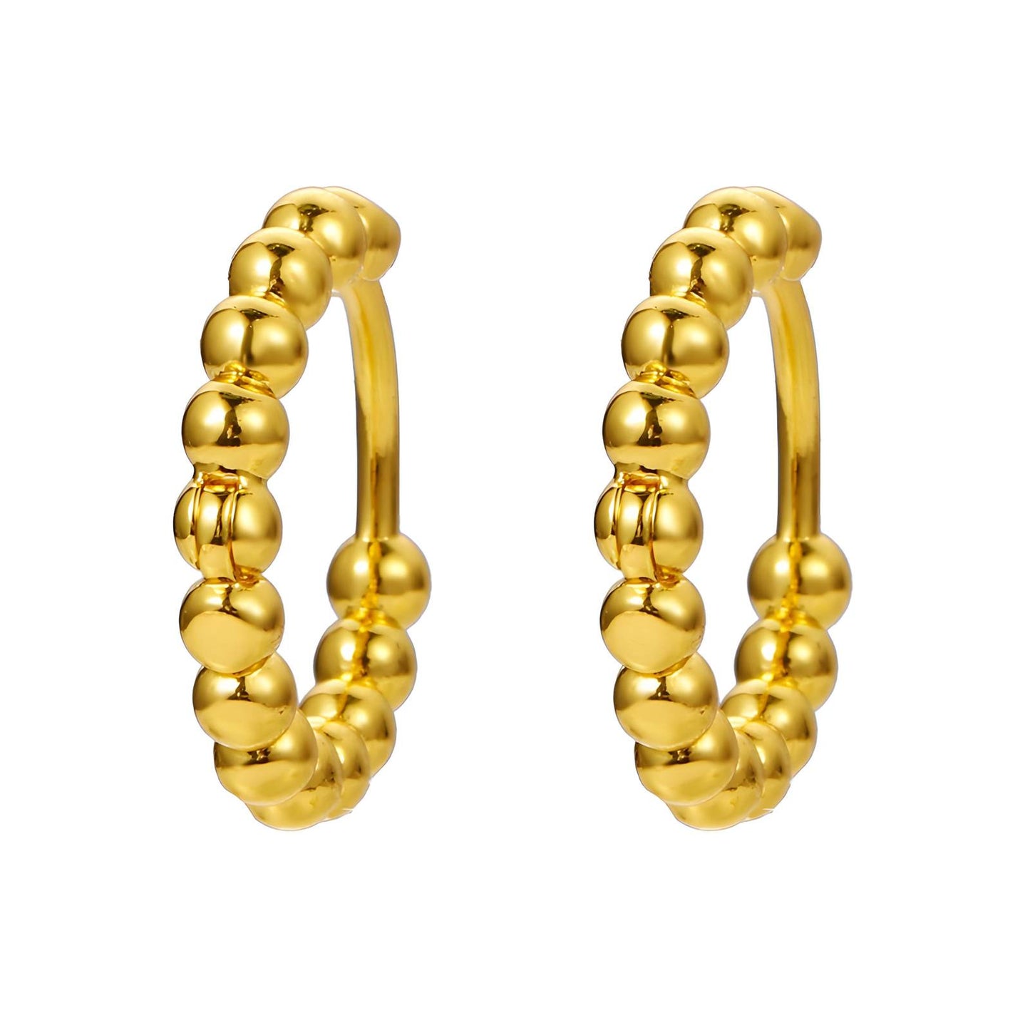 18K gold plated Stainless steel earrings, Intensity