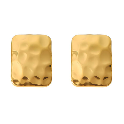 18K gold plated Stainless steel earrings, Intensity