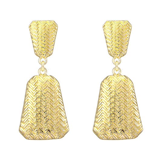 18K gold plated Stainless steel earrings, Intensity