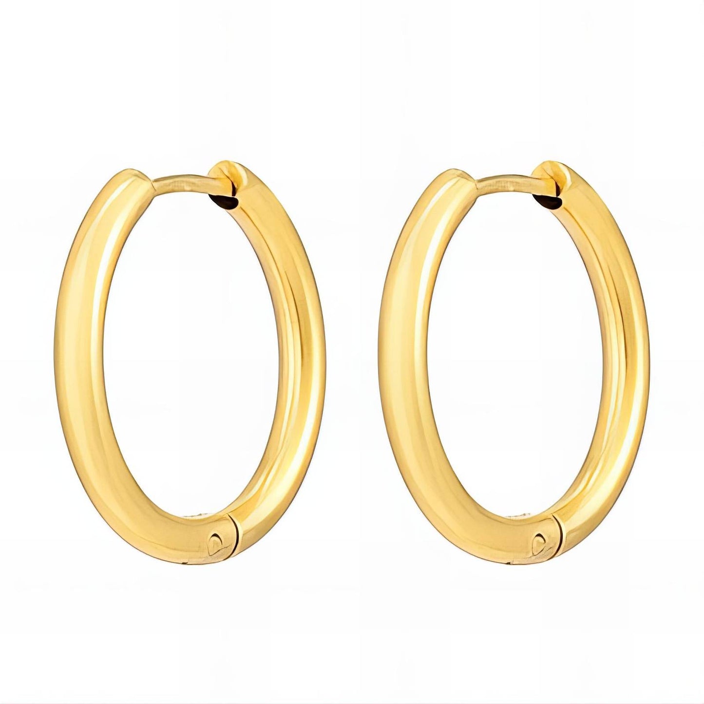 18K gold plated Stainless steel earrings, Intensity