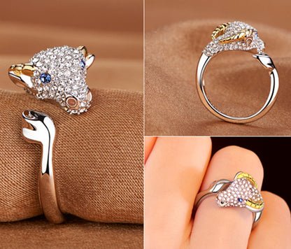 Rhinestone Zodiac Ring